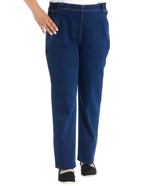 Womens Easy Access Zipper Front Jeans