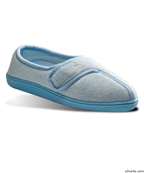 Womens Adaptive Arthritis Easy Closure Terry Cloth Slippers