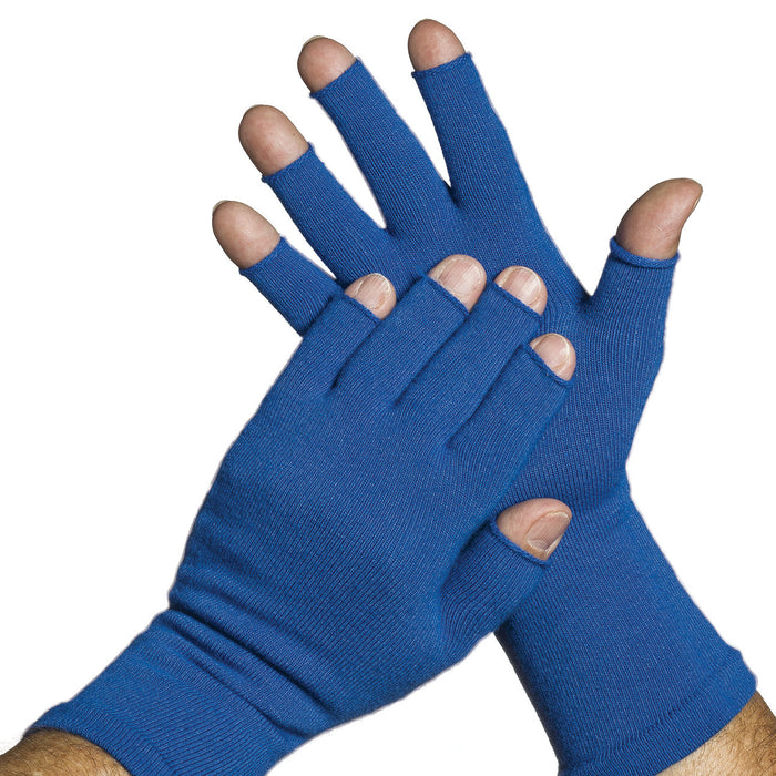 3/4 Finger Gloves - Medium Weight. Keep hands warm with Raynauds. UPF 50+ Sun Protection (Pair)
