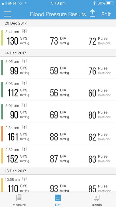 VIEW Wireless Wrist Blood Pressure Monitor