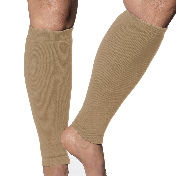Stop Skin Tears with UPF 50+ Sun Protection Leg Sleeves -Heavy (Regular) Weight. Diabetes or Raynauds help. (Pair)